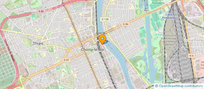 localisation de l'entreprise FONCIERE CAPITALE-D à CHOISY-LE-ROI