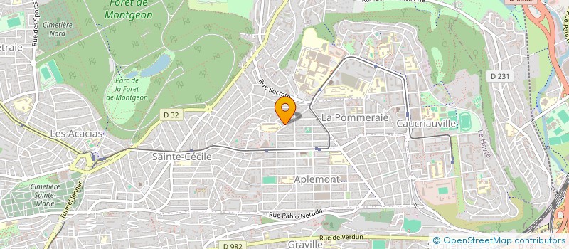 localisation de l'entreprise FONCIERE CAREL à LE HAVRE