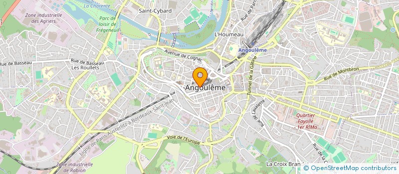 localisation de l'entreprise FONCIERE CCI16 à ANGOULEME