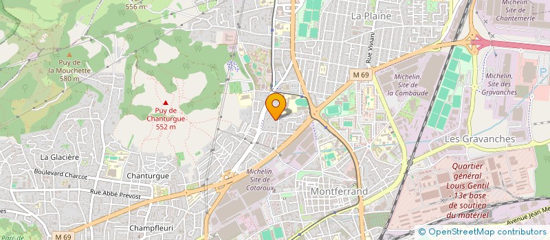 localisation de l'entreprise FONCIERE CENTRE DES MATERIAUX DURABLES - CMD  CLERMONT-FERRAND