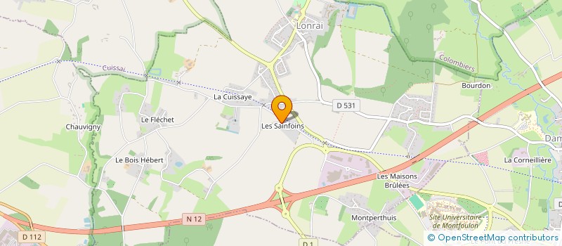 localisation de l'entreprise FONCIERE CHACHA à LONRAI