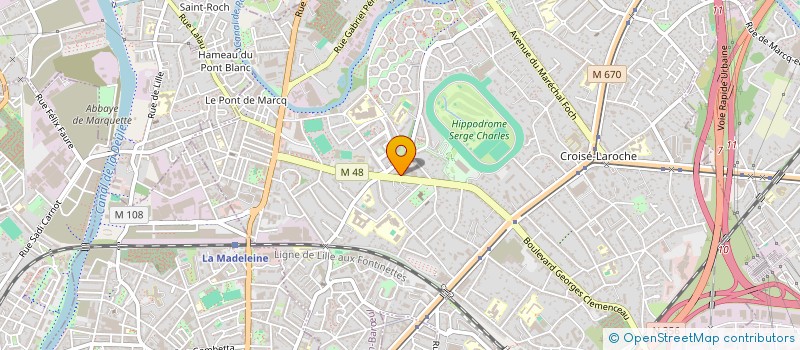 localisation de l'entreprise FONCIERE CLEMENCEAU à MARCQ-EN-BARŒUL