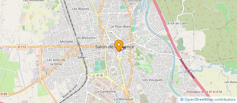 localisation de l'entreprise FONCIERE CLEMENCEAU PROVENCE  SALON-DE-PROVENCE