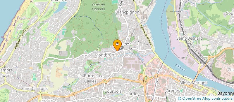 localisation de l'entreprise FONCIERE COTE BASQUE  ANGLET