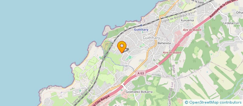 localisation de l'entreprise FONCIERE COTE BASQUE à BIDART