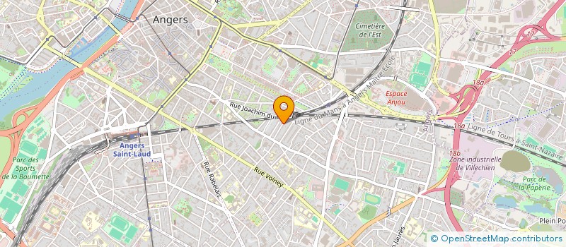 localisation de l'entreprise FONCIERE COUBERTIN à ANGERS