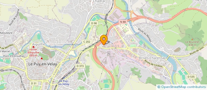 localisation de l'entreprise FONCIERE COURRIOL  BRIVES-CHARENSAC