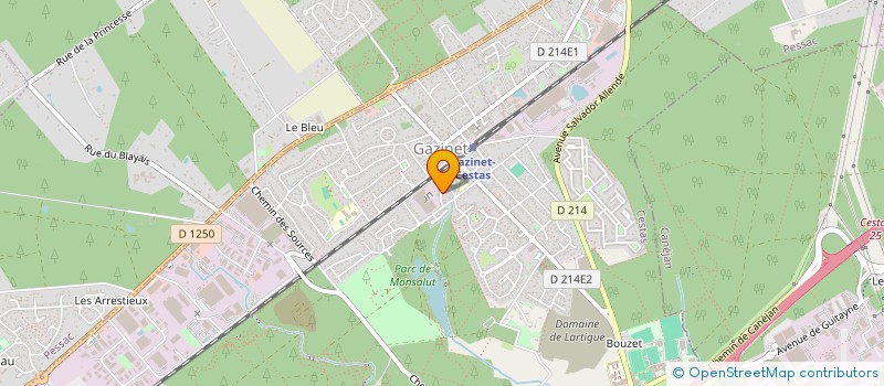 localisation de l'entreprise FONCIERE CSA  CANEJAN