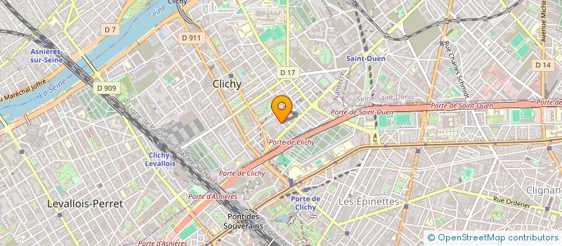 localisation de l'entreprise FONCIERE CURTON SARL  CLICHY