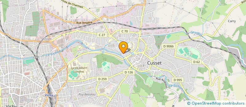 localisation de l'entreprise FONCIERE CUSSET EUROPE 20 à CUSSET
