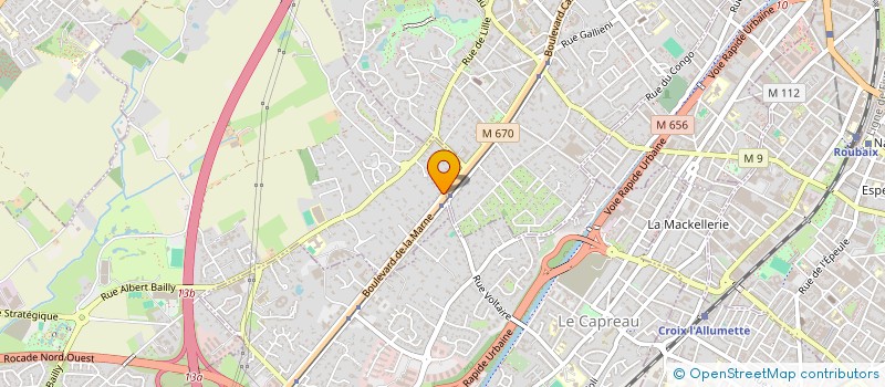 localisation de l'entreprise FONCIERE D'HARDELOT à MARCQ-EN-BARŒUL