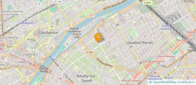 localisation de l'entreprise FONCIERE D'IRVAL à NEUILLY-SUR-SEINE