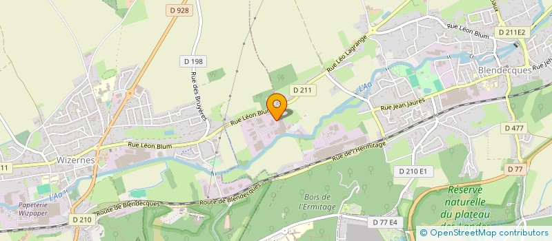 localisation de l'entreprise FONCIERE D'OPALE  BLENDECQUES