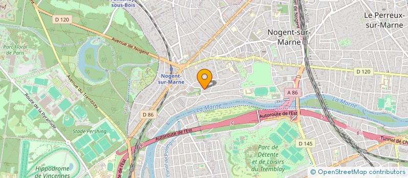 localisation de l'entreprise FONCIERE DAHA à NOGENT-SUR-MARNE
