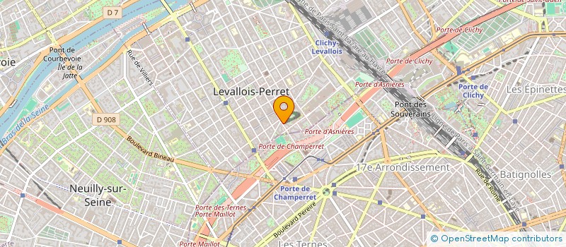 localisation de l'entreprise FONCIERE DCF à LEVALLOIS PERRET
