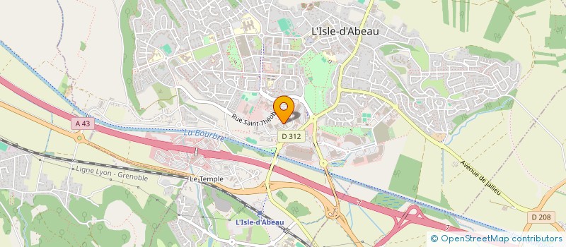 localisation de l'entreprise FONCIERE DE COURSEULLES  L'ISLE-D'ABEAU