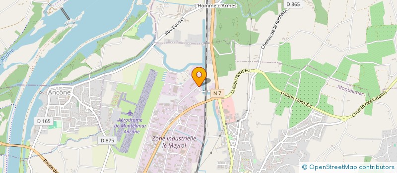localisation de l'entreprise FONCIERE DE L'ARMAGNA à MONTELIMAR