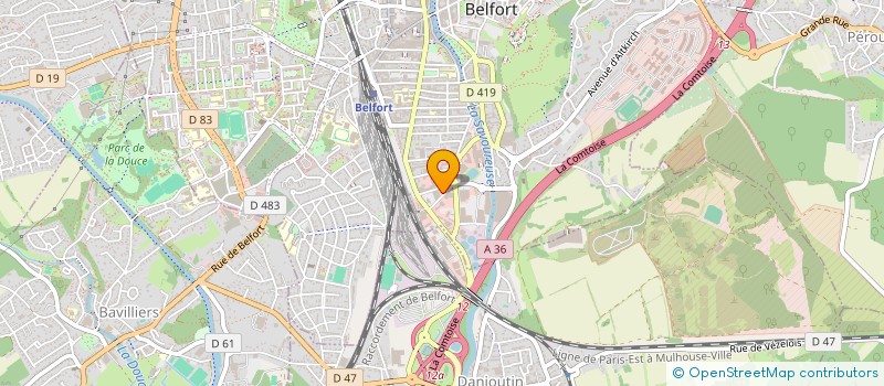 localisation de l'entreprise FONCIERE DE L'EST à BELFORT
