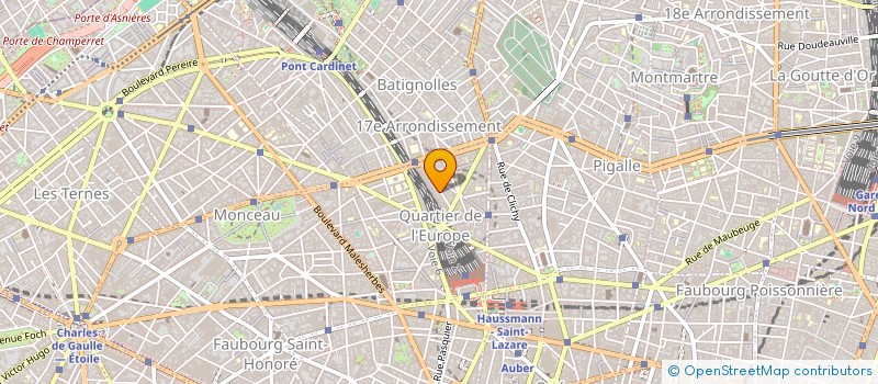 localisation de l'entreprise FONCIERE DE L'EUROPE  PARIS