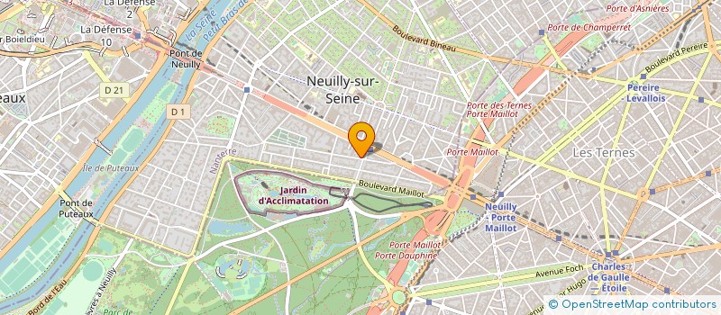 localisation de l'entreprise FONCIERE DE L OUEST à NEUILLY-SUR-SEINE