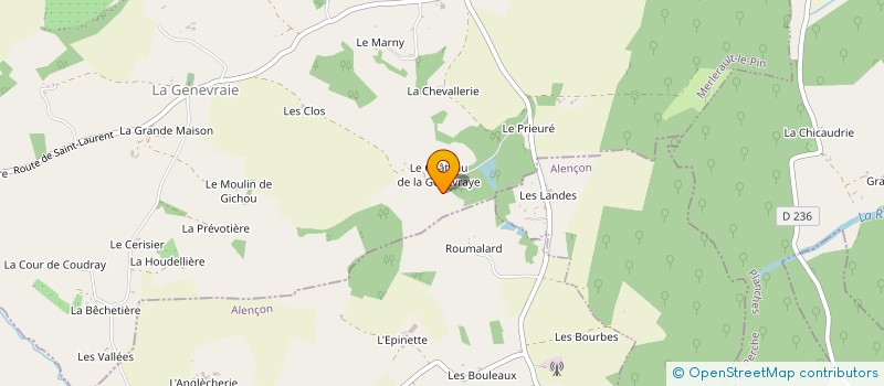 localisation de l'entreprise FONCIERE DE LA GENEVRAYE à MERLERAULT-LE-PIN