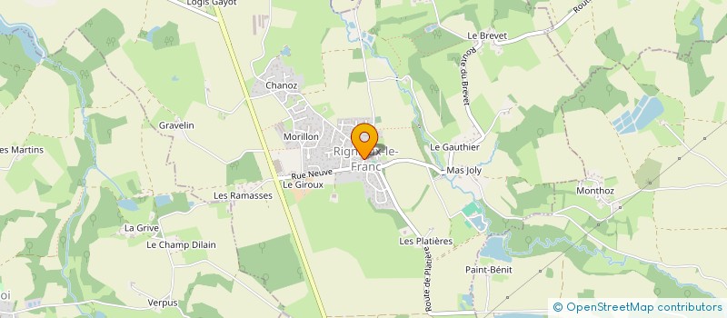 localisation de l'entreprise FONCIERE DE LA SAGONNE à RIGNIEUX-LE-FRANC