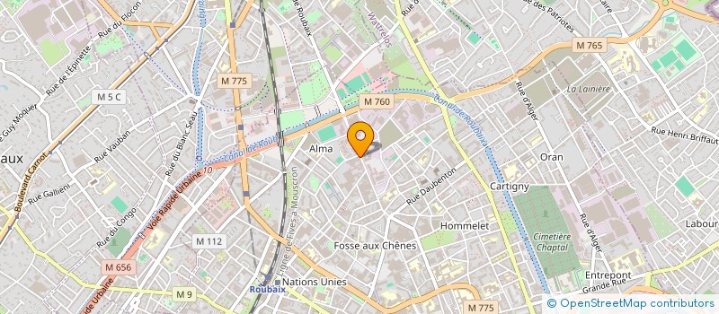 localisation de l'entreprise FONCIERE DE LA VERTU  ROUBAIX