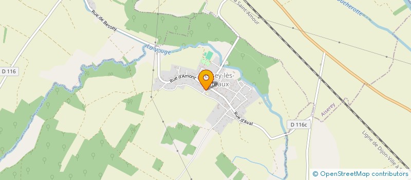 localisation de l'entreprise FONCIERE DE LA VOUGE  BESSEY-LES-CITEAUX