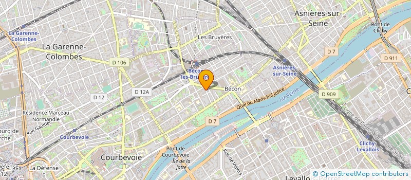 localisation de l'entreprise FONCIERE DES BRUYERES à COURBEVOIE