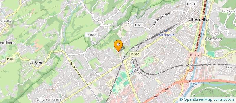 localisation de l'entreprise FONCIERE DES DORONS  ALBERTVILLE