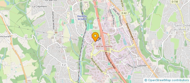 localisation de l'entreprise FONCIERE DES GORGES  DARDILLY