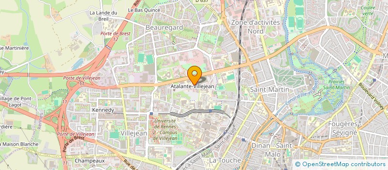 localisation de l'entreprise FONCIERE DES PATHOLOGISTES DE L'OUEST  RENNES