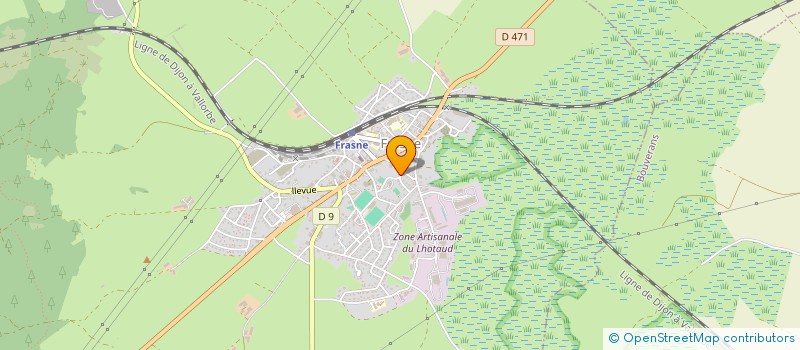 localisation de l'entreprise FONCIERE DES TOURBIERES  FRASNE