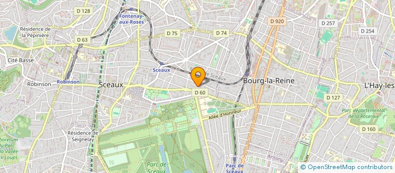 localisation de l'entreprise FONCIERE DESGRANGES à SCEAUX