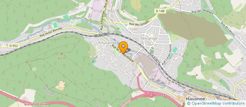 localisation de l'entreprise FONCIERE DIEBOLD  KNUTANGE