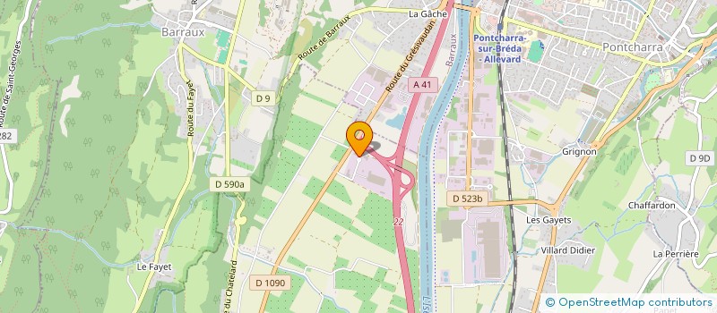 localisation de l'entreprise FONCIERE DU BOCAGE  LA BUISSIERE