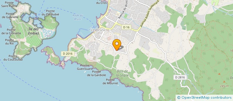 localisation de l'entreprise FONCIERE DU BRUSC à SIX-FOURS-LES-PLAGES