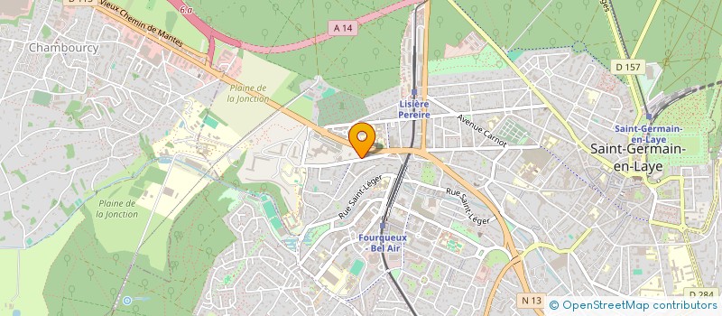 localisation de l'entreprise FONCIERE DU CHATEAU SAINT-LEGER à SAINT-GERMAIN-EN-LAYE
