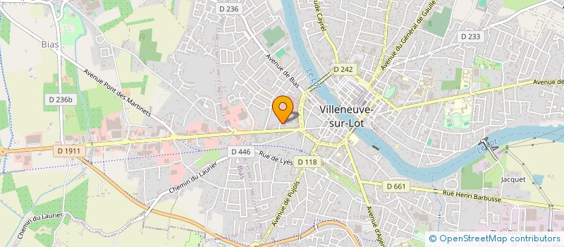 localisation de l'entreprise FONCIERE DU COEUR DE VILLE  PUJOLS