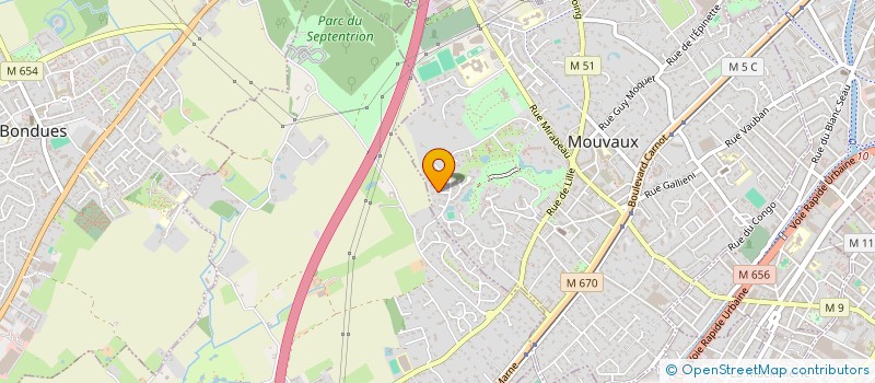 localisation de l'entreprise FONCIERE DU HAUTMONT  MOUVAUX