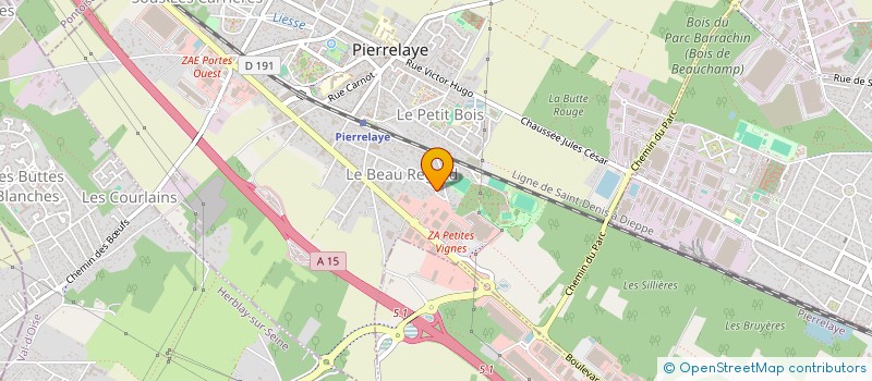 localisation de l'entreprise FONCIERE DU LIN  PIERRELAYE