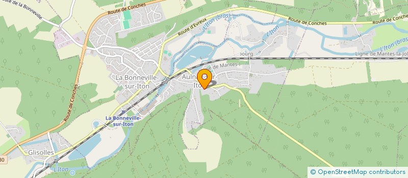 localisation de l'entreprise FONCIERE DU PETIT CLOS  AULNAY-SUR-ITON