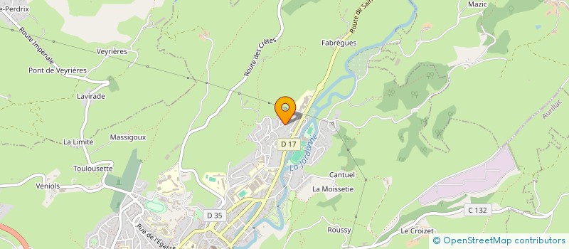localisation de l'entreprise FONCIERE DU PEYRE ARSE à AURILLAC