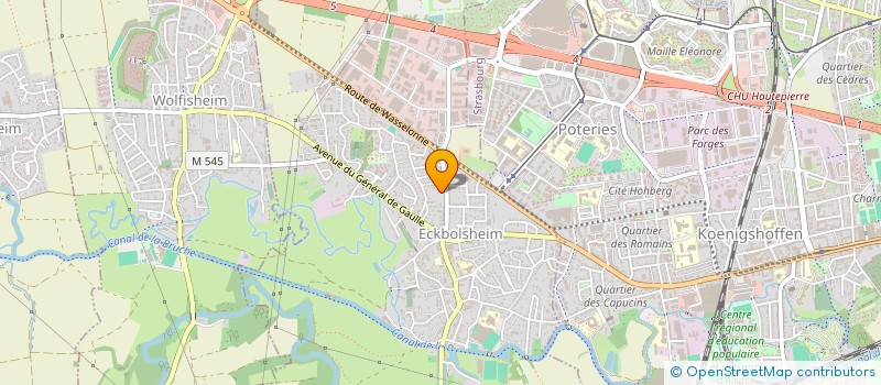 localisation de l'entreprise FONCIERE DU PHARE  ECKBOLSHEIM