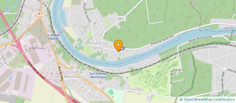 localisation de l'entreprise FONCIERE DU SCORFF  MORSANG-SUR-SEINE