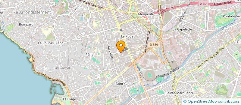 localisation de l'entreprise FONCIERE DU SUD DU LITTORAL à MARSEILLE