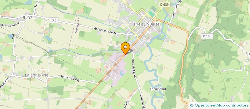 localisation de l'entreprise FONCIERE DUCOS MECAGRI  TRIE-SUR-BAISE