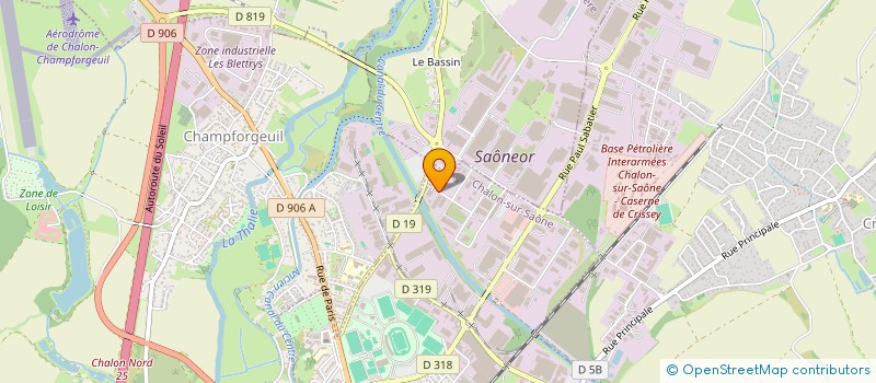 localisation de l'entreprise FONCIERE EFCO à CHALON-SUR-SAONE