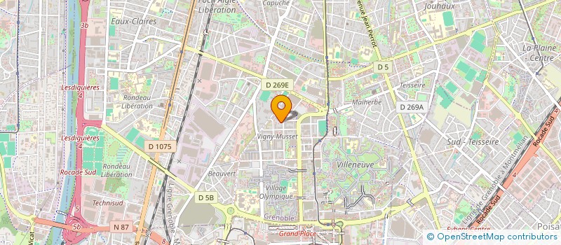 localisation de l'entreprise FONCIERE EFV à GRENOBLE