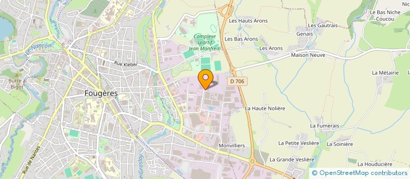 localisation de l'entreprise FONCIERE ELGE  FOUGERES